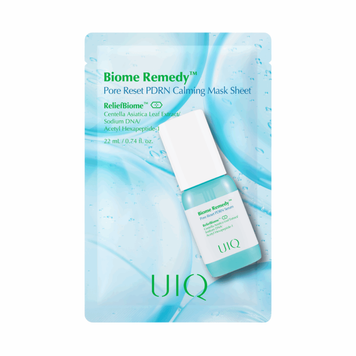 Заспокійлива тканинна маска UIQ Biome Remedy&trade; Pore Reset PDRN Calming Mask Sheet product_0549e374-3939-a1cc-a207-ec4d09d7b045 фото